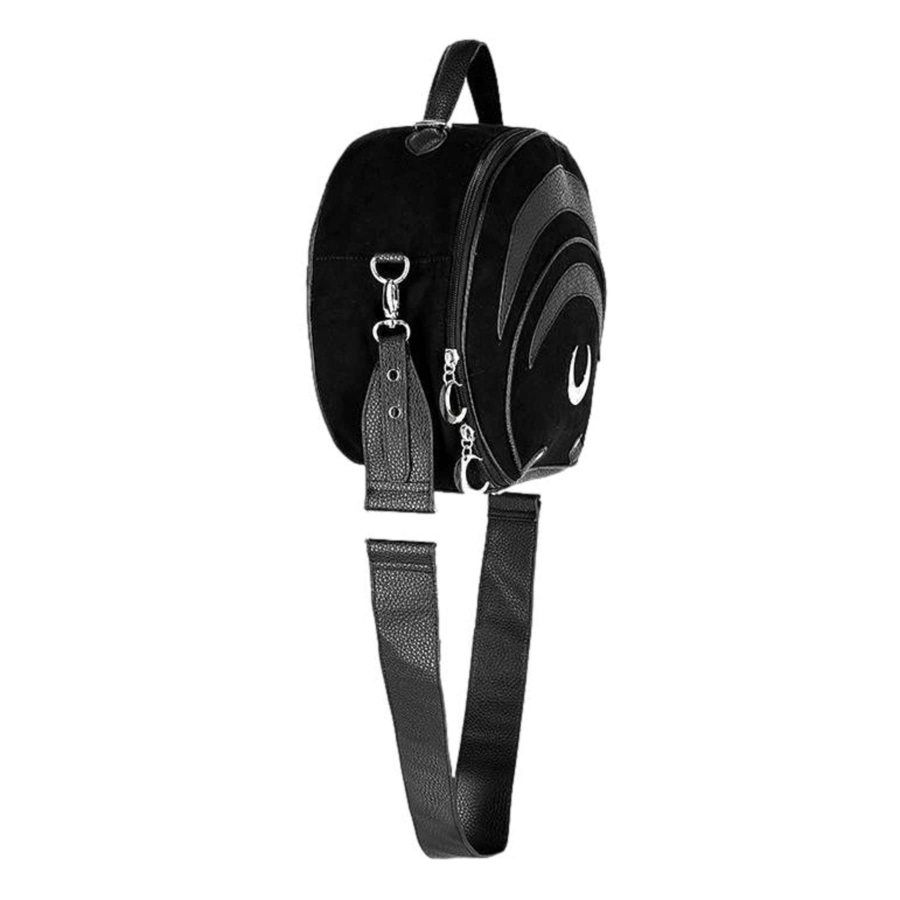 Gothic Punk Moon Crescent Handbag - Celestial Occult Purse for Women | Perfect for Gothic Fashion, Punk Outfits, and Night Out Accessories