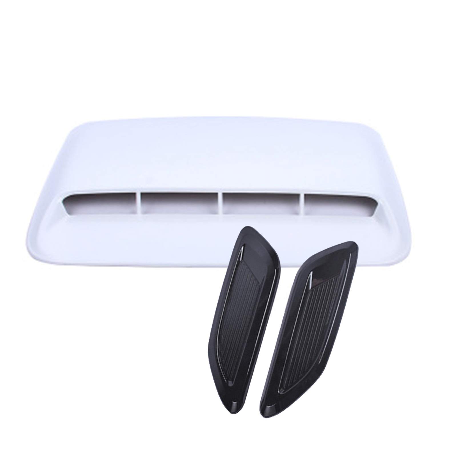 Universal Car Hood Scoop & Vent Combo - Fake Air Outlet Decorative Sticker - Creative Hood Air Intake Accessory (Style 1) - Perfect for Car Enthusiasts & Custom Vehicle Styling