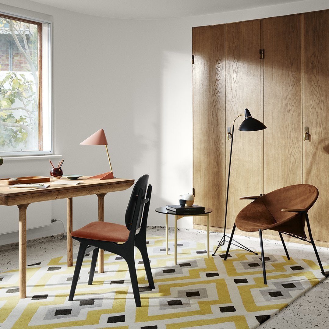 Hans Olsen Balloon Chair - Warm Nordic Design Mid-Century Modern Lounge Chair for Living Room, Bedroom, or Office