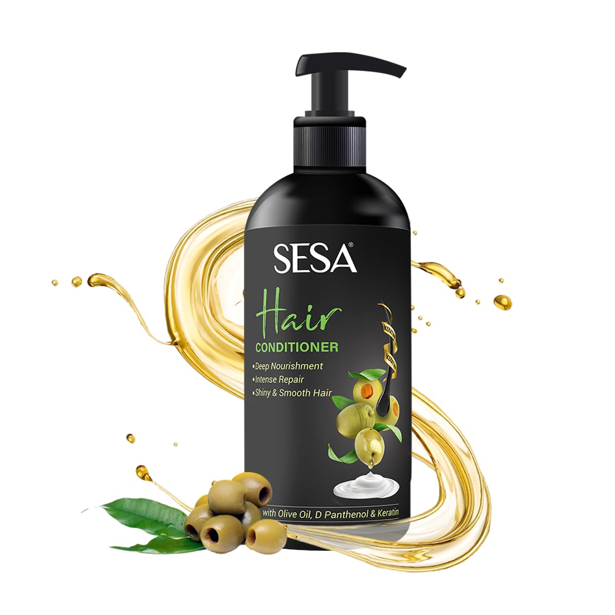 SESA Deep Conditioning Hair Treatment for Dry, Frizzy Hair - Nourishing & Hydrating Formula for Soft, Shiny Hair (300ml) | Perfect for Damaged Hair Repair & Daily Moisturizing Care