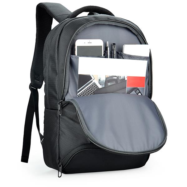 AGVA Traveller 18L 15.6 Inch Laptop Backpack for Men & Women - Lightweight Water-Resistant Business Travel Backpack with USB Charging Port (Black) - Perfect for Commuting, Air Travel, and Daily Office Use