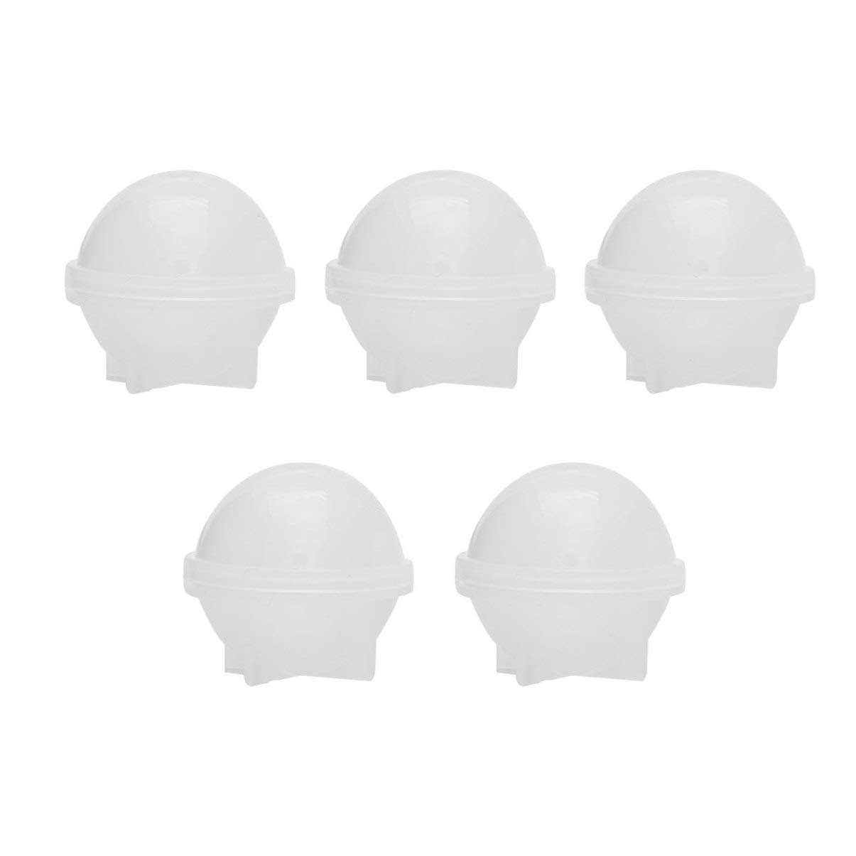 SUPVOX 5-Piece Silicone Sphere Molds for Resin Casting - 3CM Round Jewelry Making Molds for DIY Crafts, Epoxy Resin Art, Pendant & Charm Creation - Perfect for Home Decor, Gift Making & Handmade Accessories