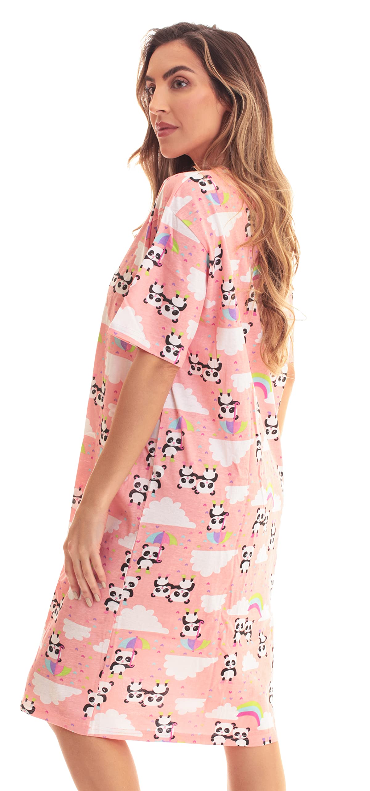 Just Love Women's Short Sleeve Nightgown Sleep Dress - Soft Comfortable Sleepwear for Summer Nights & Lounge Wear