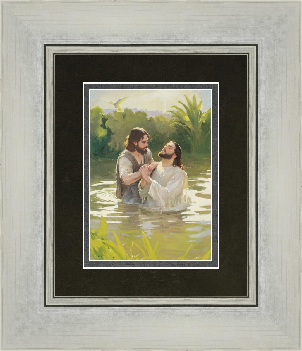 Baptism of The Savior - Religious Christian Wall Art for Home & Church Decor - Perfect for Baptism Ceremonies & Spiritual Inspiration
