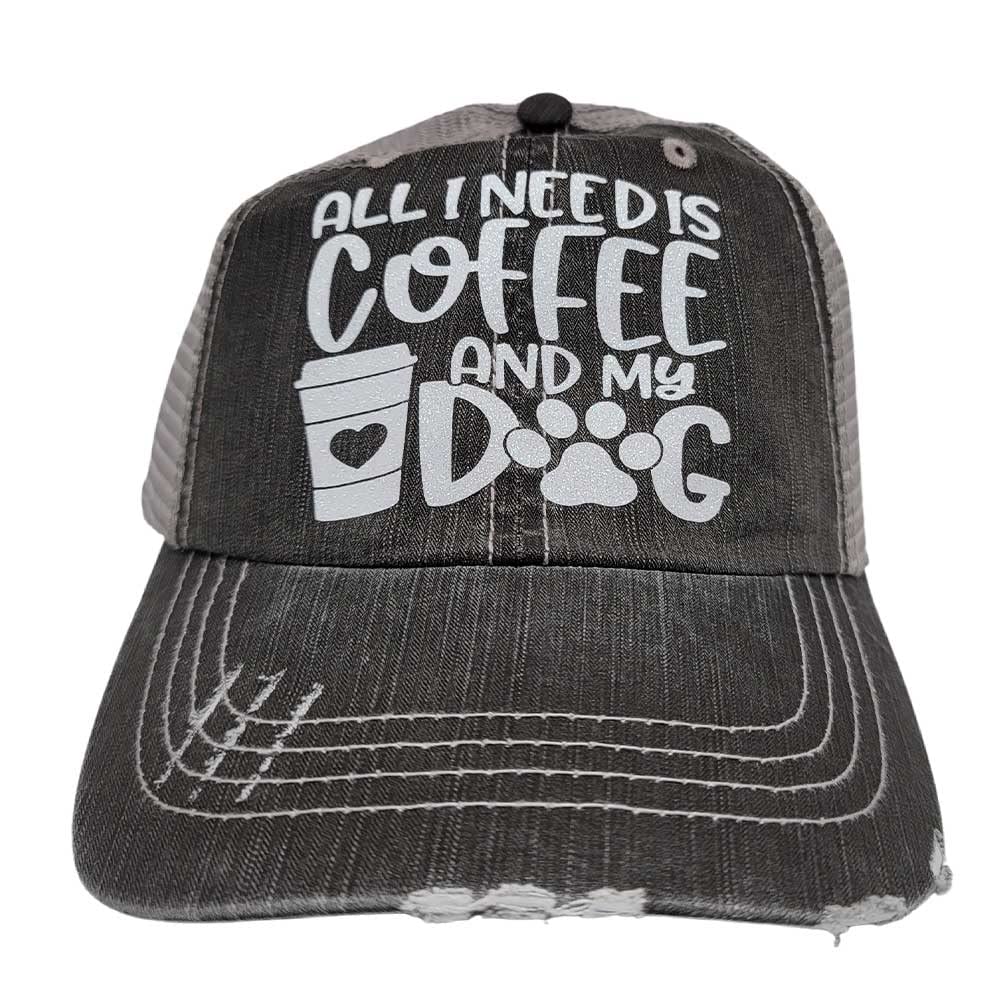 BHW Women's Dog Mom Hat - Adjustable Trucker Cap with Pet Lover Design - Perfect for Dog Walks, Pet Showers & Animal Lover Gifts