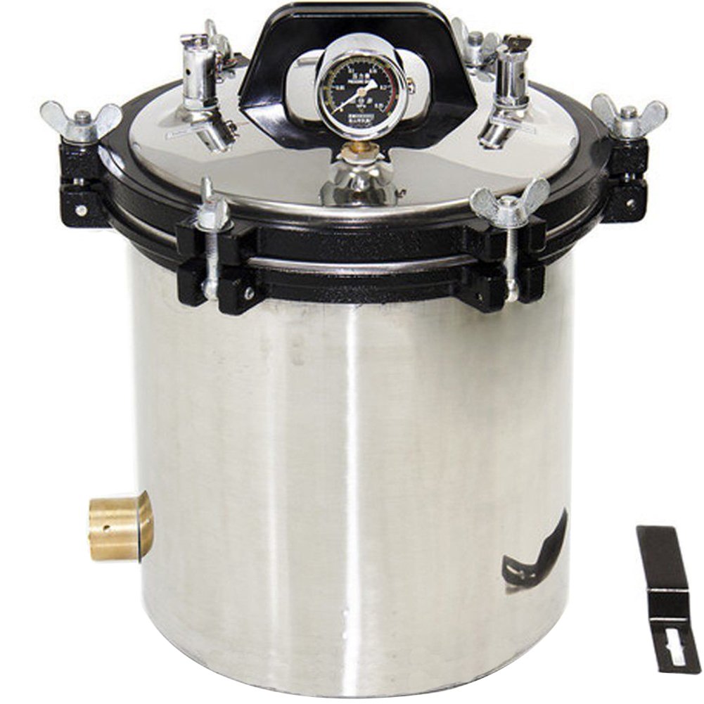 Electric Heated 4.7 Gallon (18L) Autoclave Steam Sterilizer - Stainless Steel Pressure Canner for Home Canning, Medical Equipment Sterilization & Lab Use