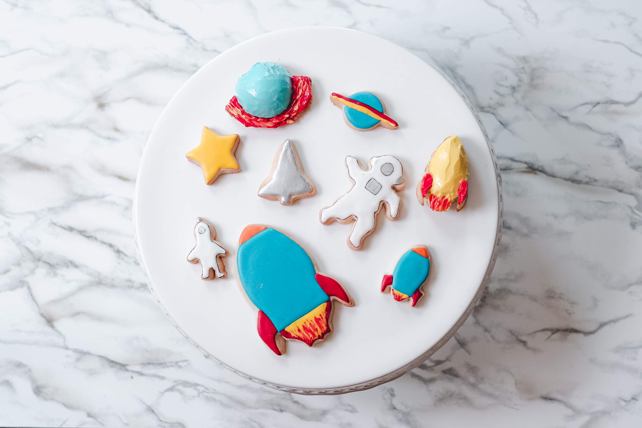 Handstand Kitchen Rockets & Planets 15-Piece Ultimate Baking Set with Recipe Book - Perfect for Kids Birthday Parties, Space-Themed Baking Activities & STEM Learning