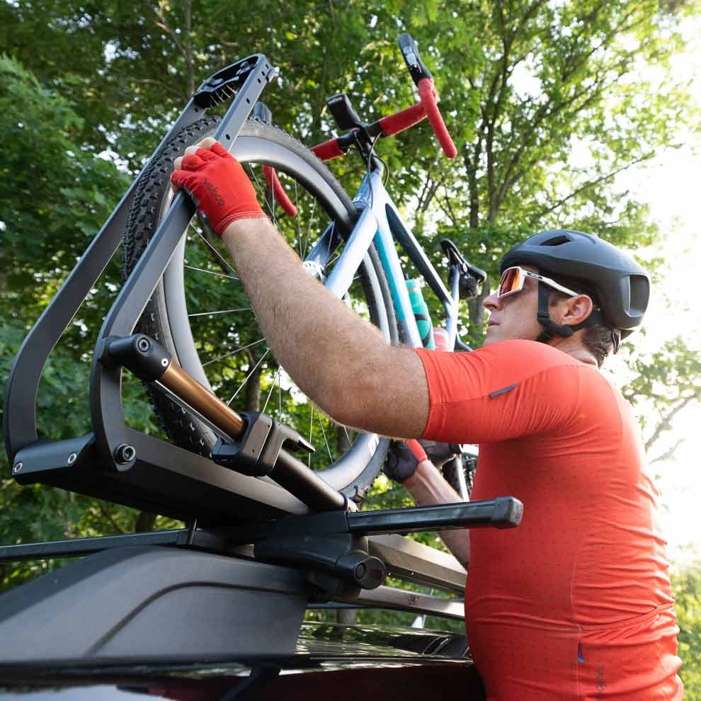 Kuat Piston SR Bike Roof Rack - Premium Bicycle Carrier for Cars & SUVs - Secure Transport for Mountain, Road & Electric Bikes - Perfect for Cycling Adventures & Outdoor Travel