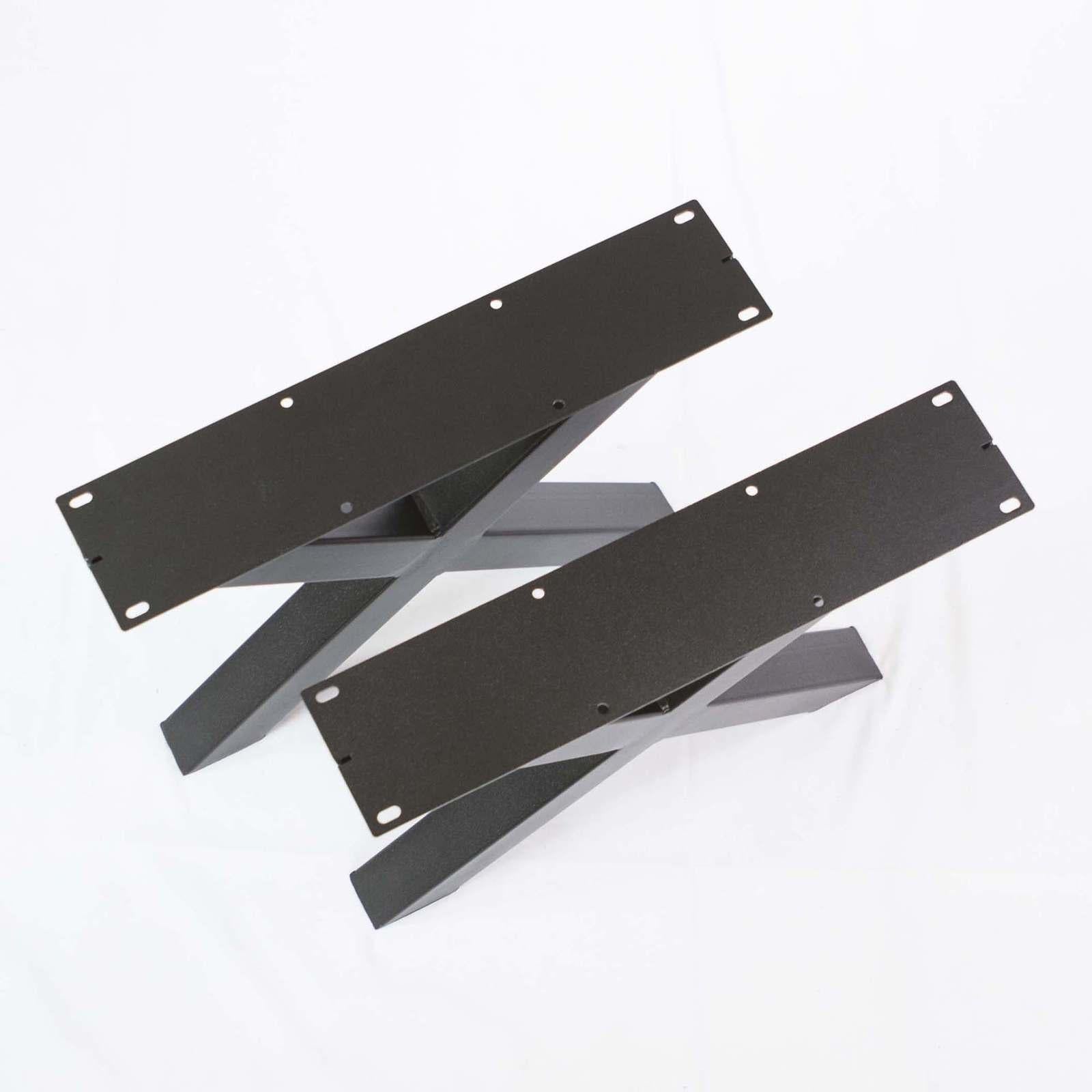 Heavy Duty Coffee Table X Legs - 1 Pair (41cm Tall, 46cm Wide) - Sturdy Metal Base for Living Room, Office, or Restaurant Furniture