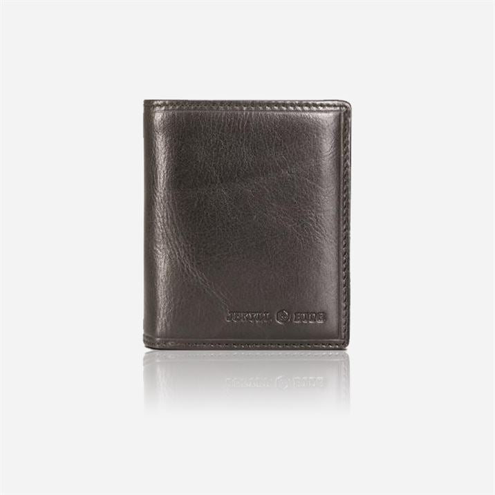 Premium Jekyll & Hide Oxford Large Billfold Wallet with ID Window - Genuine Leather RFID Blocking - Black - Perfect for Men's Business & Travel Use