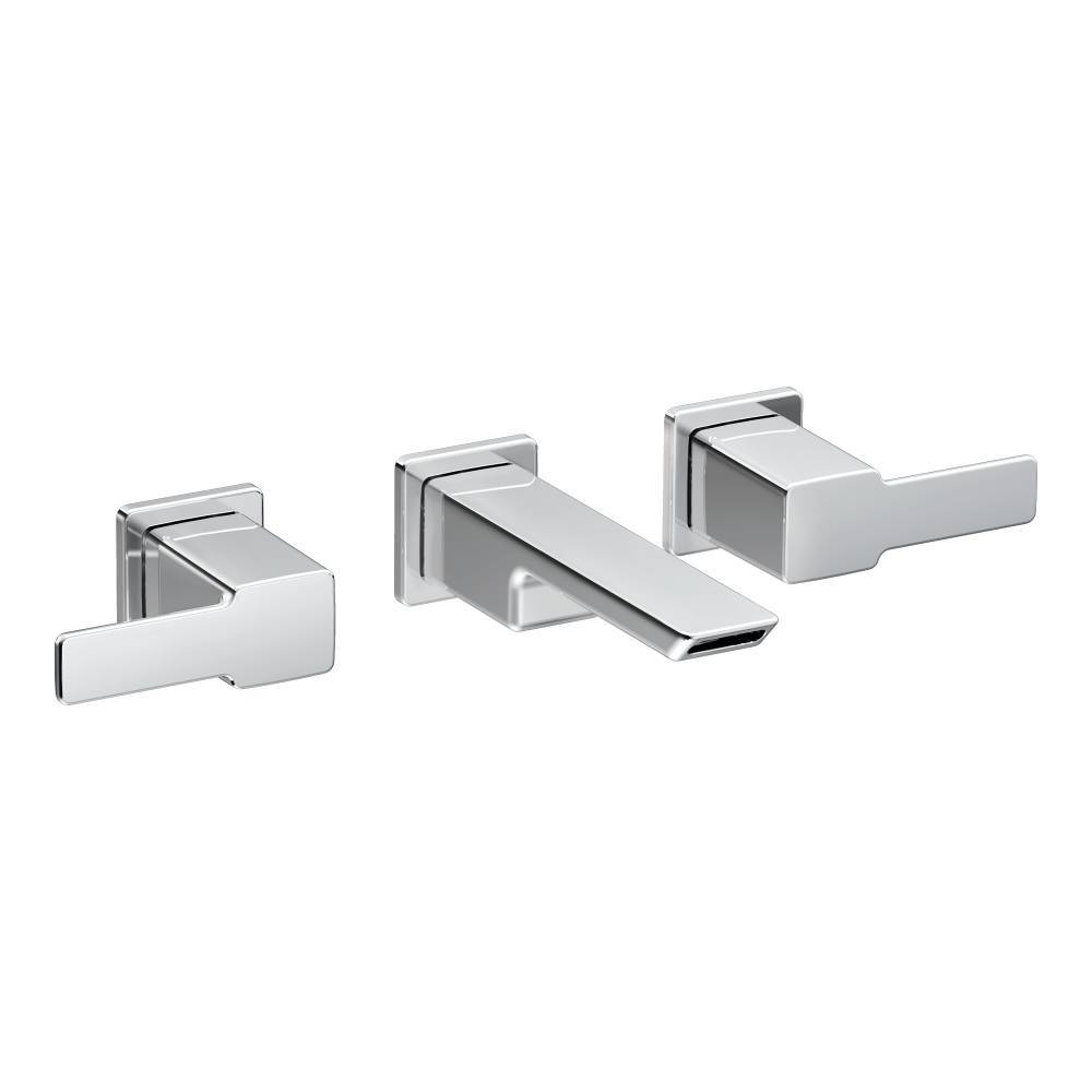 Moen TS6730 90 Degree Wall Mount Bathroom Faucet Trim in Chrome - Perfect for Modern Bathroom Renovations and Space-Saving Installations