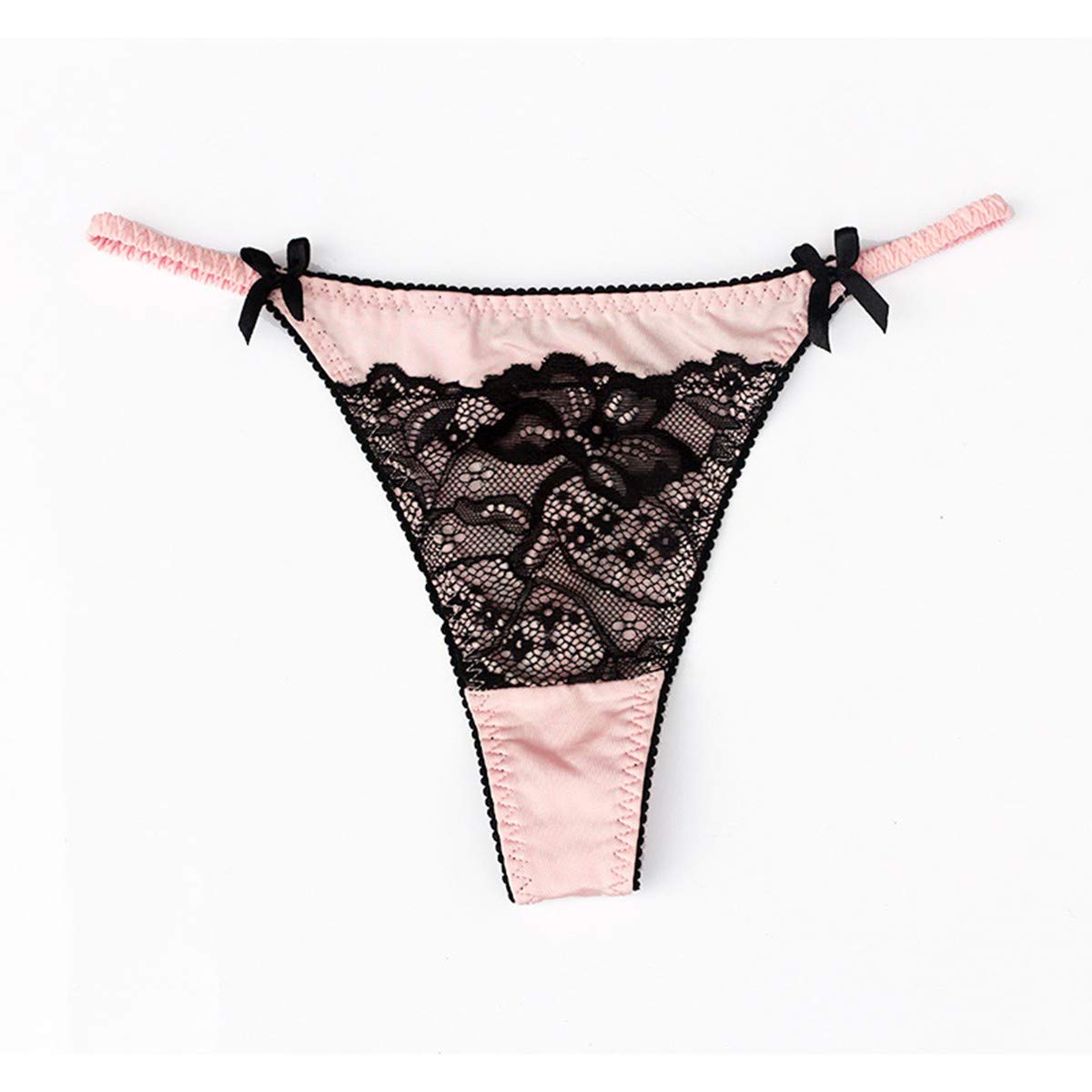 Sexy Women's Lace Thong Underwear - 4 Pack G-String T-Back Low Rise Cheeky Panties for Everyday Wear & Special Occasions