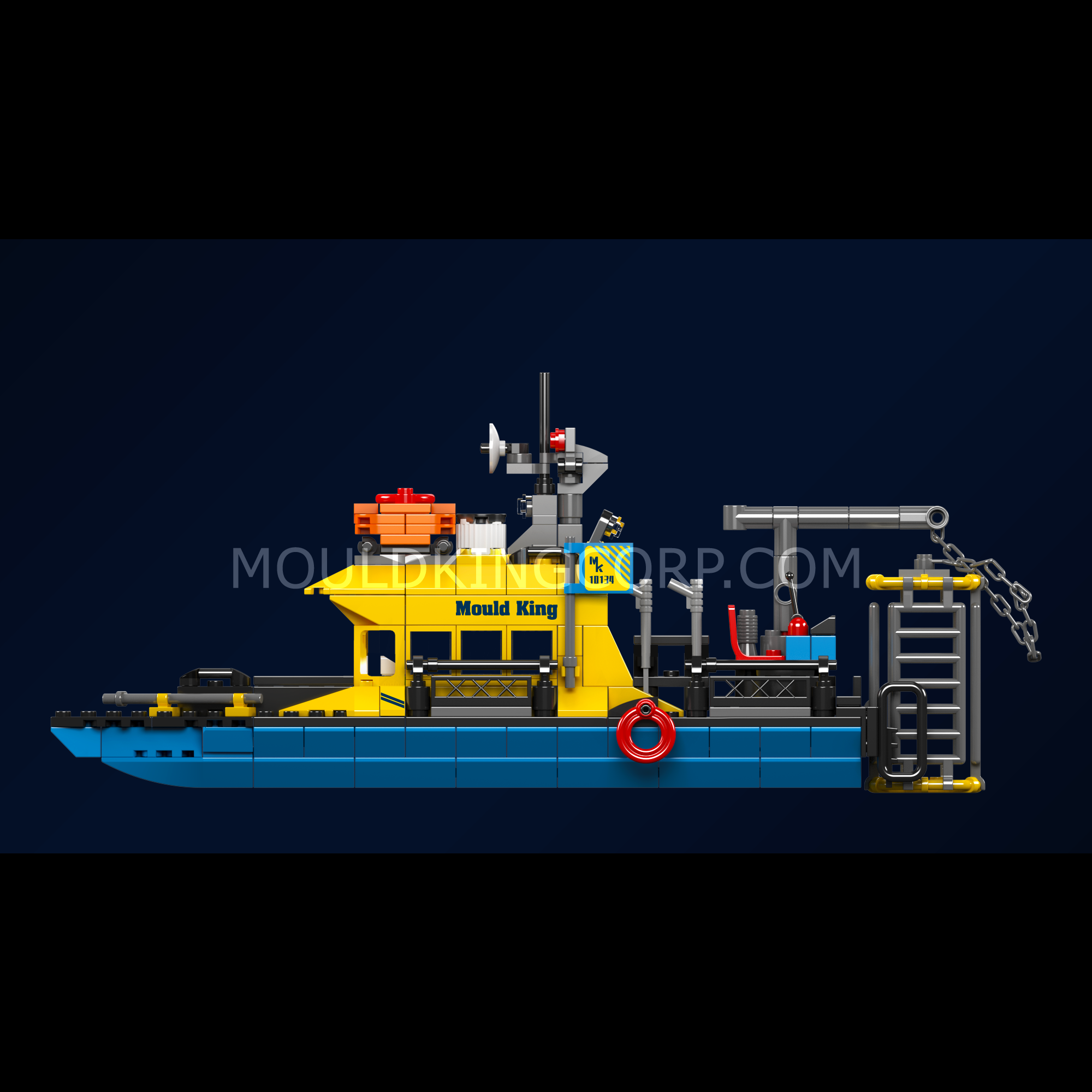 Mould King 10134 Mini Underwater Exploration Ship Building Set - 380 Pcs STEM Toy for Kids, Creative DIY Ocean Adventure Playset | Perfect for Birthday Gifts, Educational Play & Collector's Display