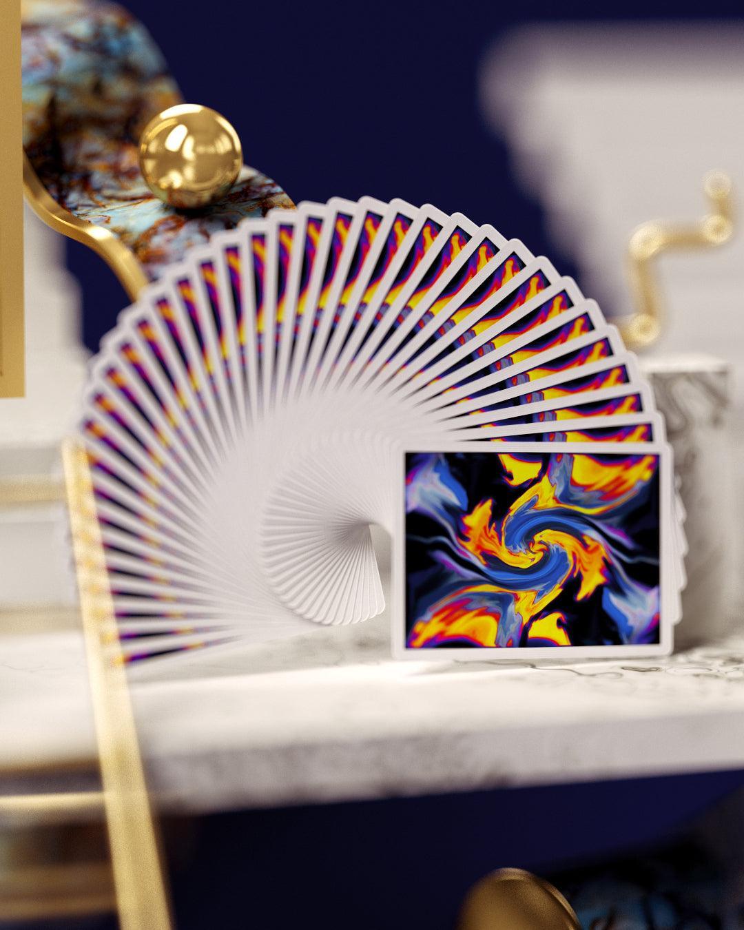Premium Ultra Diablo Blue Playing Cards - High-Quality Poker Cards for Magic Tricks, Cardistry & Casino Games - Perfect for Parties, Poker Nights & Professional Performances