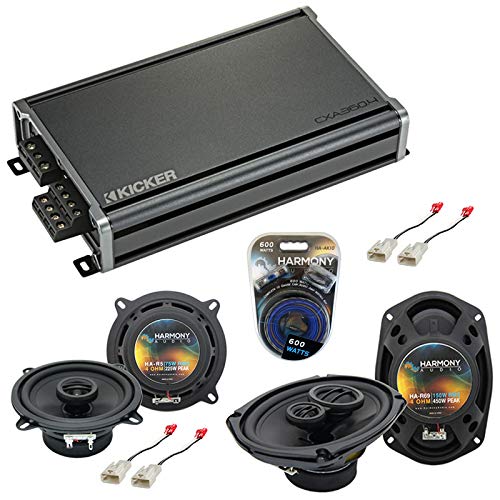 1992-1996 Toyota Camry Wagon OEM Replacement Speakers Bundle with CXA360.4 Amplifier - Premium Car Audio System Upgrade for Enhanced Sound Quality | Perfect for Road Trips & Daily Commutes