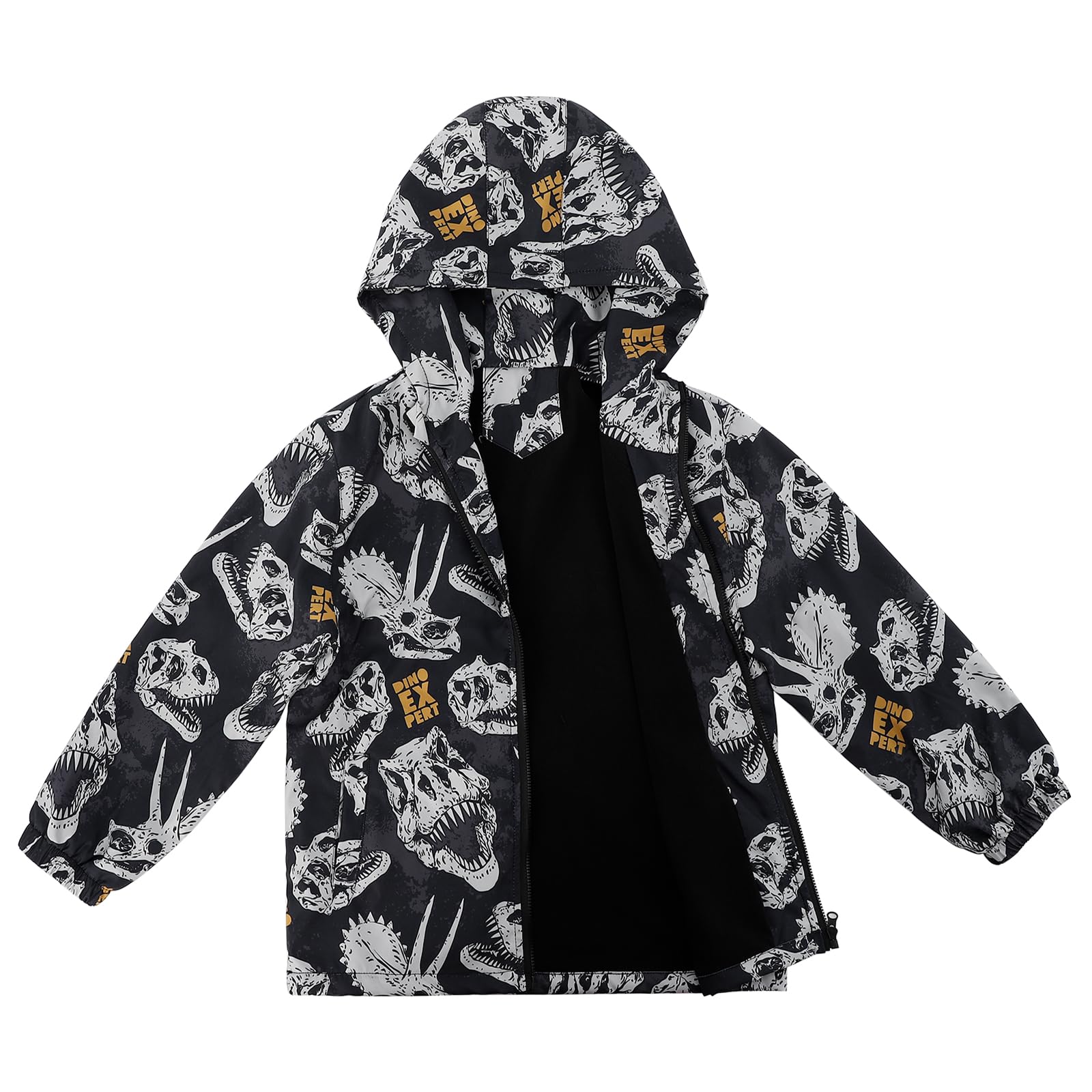 ESTAMICO Boys' Fleece Jacket - Windproof & Water-Resistant Winter Coat with Hood for Kids | Warm Outdoor Play, School & Cold Weather Activities