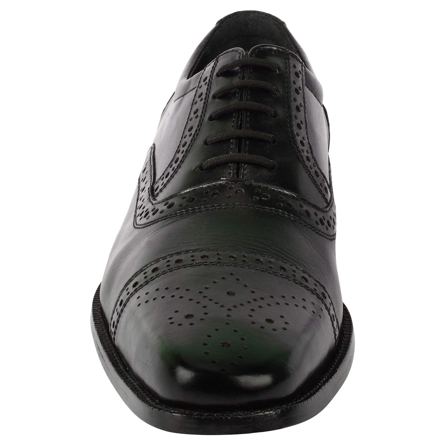 LIBERTYZENO Men's Wingtip Brogue Oxford Dress Shoes - Genuine Leather Lace-Up Formal Shoes for Business, Wedding & Easter Gifts - Comfortable Office & Special Occasion Footwear