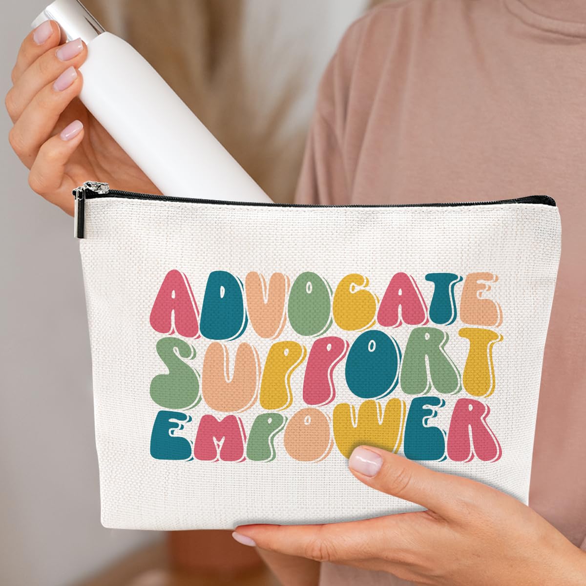 Funny Social Worker Gifts Makeup Bag - Perfect for Teacher Appreciation, Birthday & Christmas