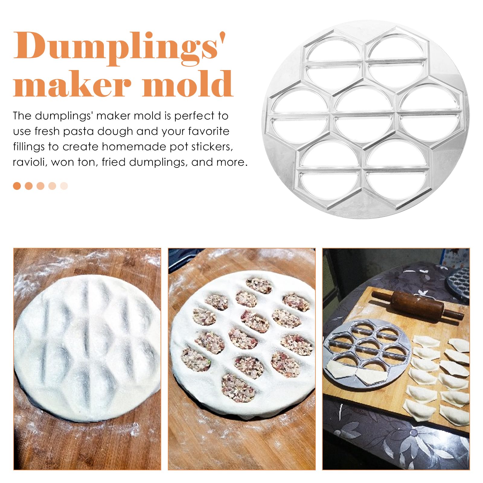 Premium Russian Pelmeni Mold - Stainless Steel Dumpling Maker for Handmade Ravioli, Vareniki & Pierogi | Perfect for Homemade Dumplings, Family Cooking & Traditional Eastern European Cuisine