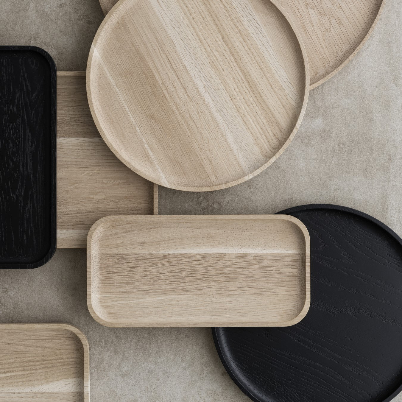 OKU Oak Rectangular Tray - Natural Wood Serving Tray for Coffee Table, Breakfast in Bed, or Home Decor | Handcrafted Wooden Tray for Dining, Entertaining & Gifts