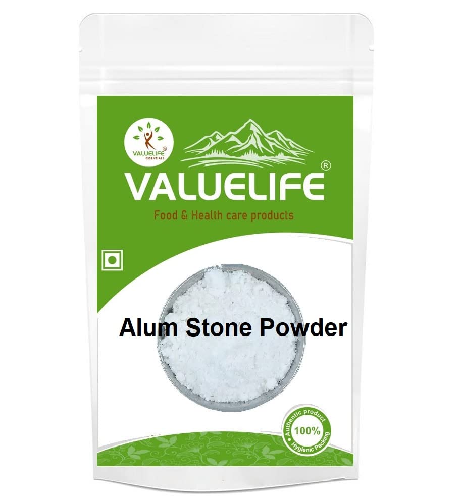 Valuelife Alum Stone Powder (Fitkari Powder) - 200g | Natural Deodorant & Skin Care | Perfect for Underarm Odor Control & Post-Shave Relief