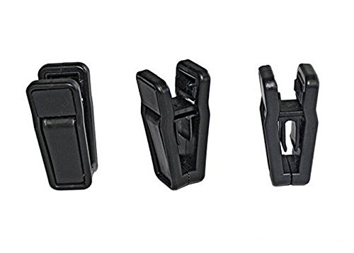 Erioctry Plastic Hanger Clips - 20 Pack Black Slim-Line Pants Hanger Clips with Strong Pinch Grip for Clothes Organization | Perfect for Velvet Hangers, Wardrobe Storage & Space-Saving Closet Solutions