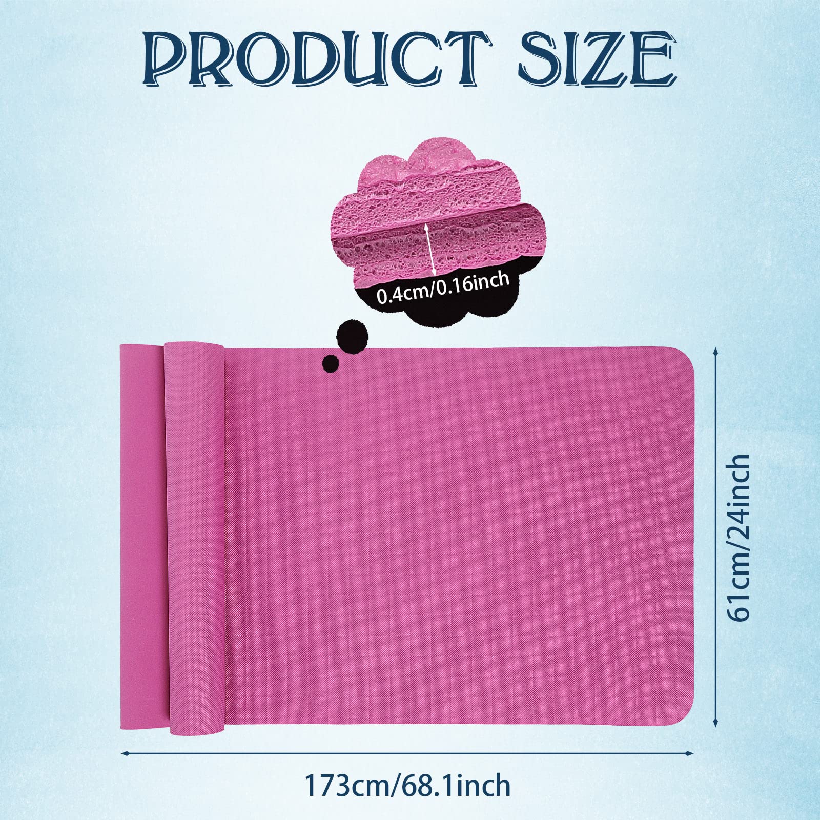 10 Pack Non-Slip Yoga Mats Bulk Set - 68