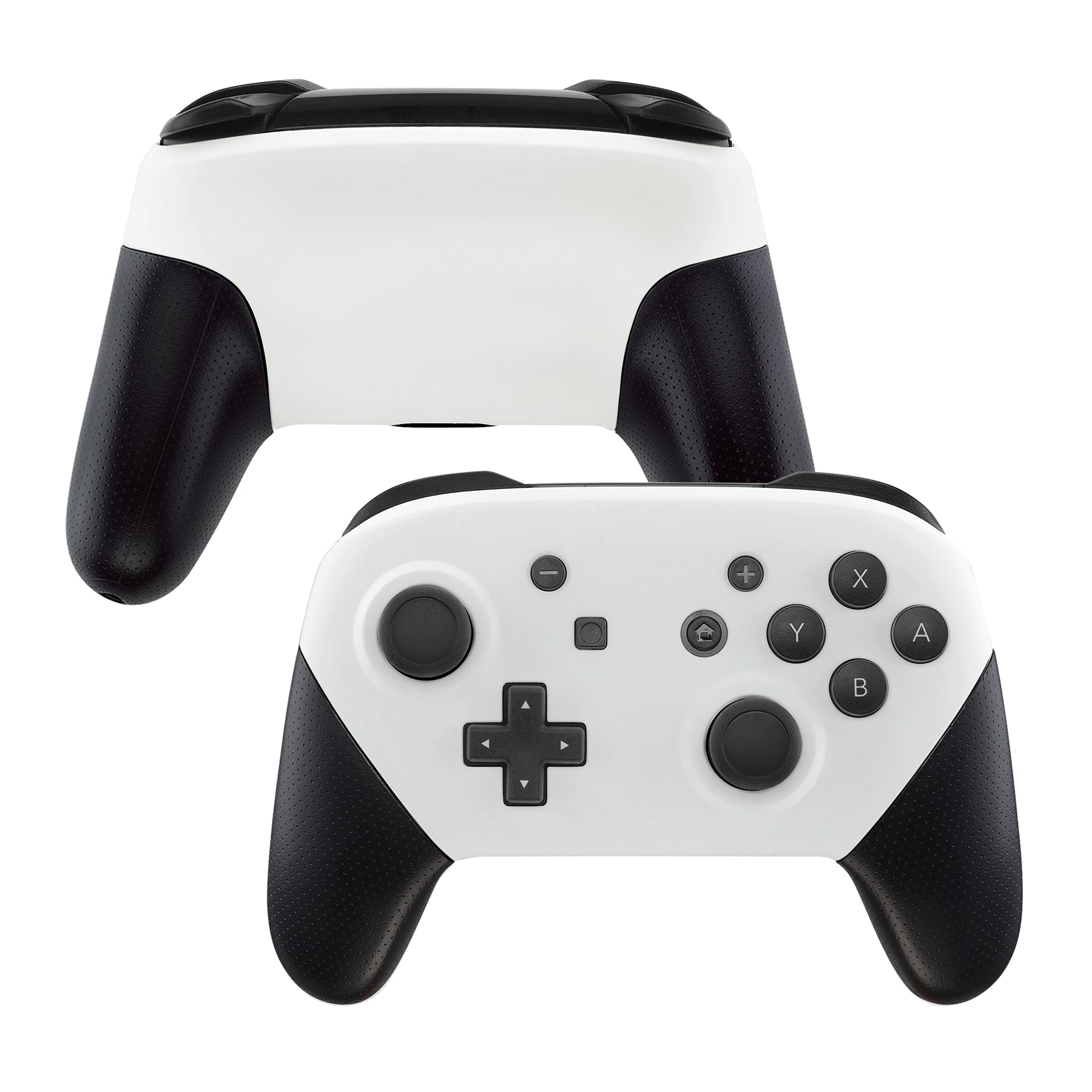 eXtremeRate White Faceplate & Backplate Replacement Shell for Nintendo Switch Pro Controller - DIY Custom Housing Case (Controller Not Included) - Perfect for Gaming Enthusiasts & Modders