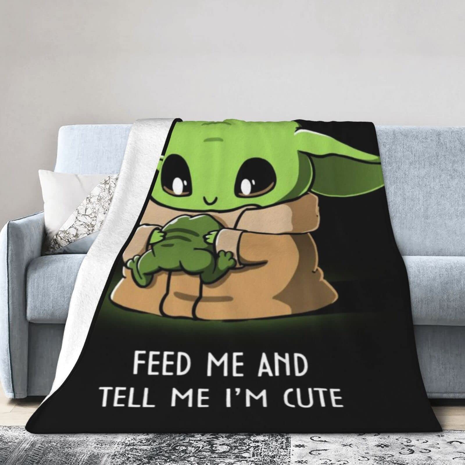 Ultra-Soft Micro Fleece Blanket for All Seasons - 50x40 Inch Cozy Throw for Kids & Adults - Perfect for Napping, Lounging & Sofa Decor - Machine Washable Warm Bed Blanket
