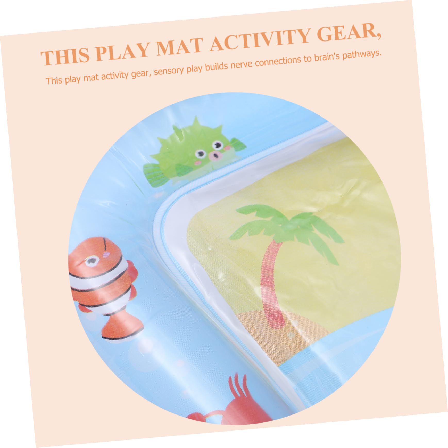 GREENADSCAPE Inflatable Water Cushion Mat - Durable PVC Bathtub Play Mat for Kids, Pool, Beach, and Outdoor Activities