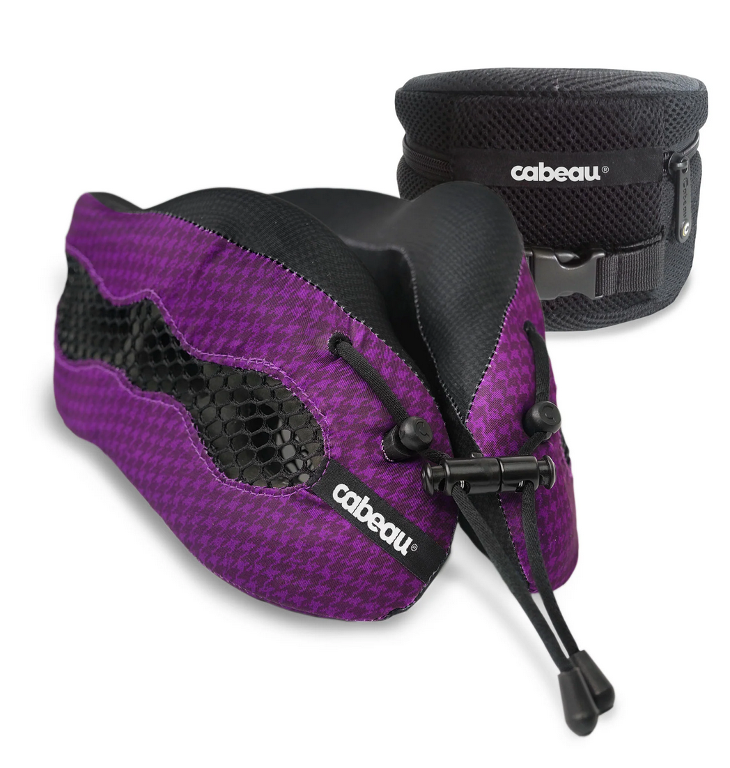 Cabeau Evolution Cool Pillow - Travel Neck Pillow for Airplane, Car & Home - Memory Foam Support for Neck Pain Relief & Comfortable Sleep