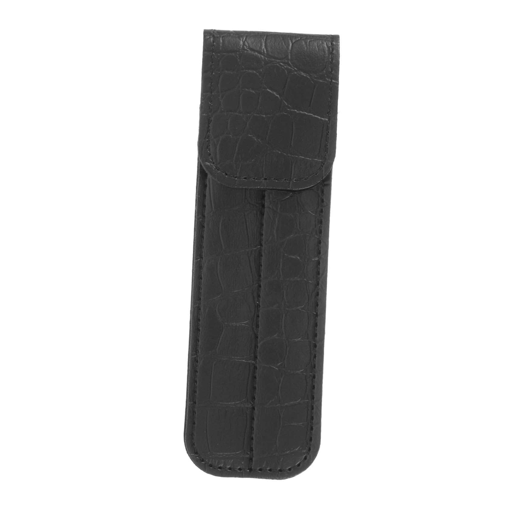Premium Empty Tweezers Storage Pouch - Magnetic Closure Eyelash Extension Tweezer Holder Case (Crocodile Pattern) - Perfect for Lash Artists, Salon Professionals & Beauty Storage Organization