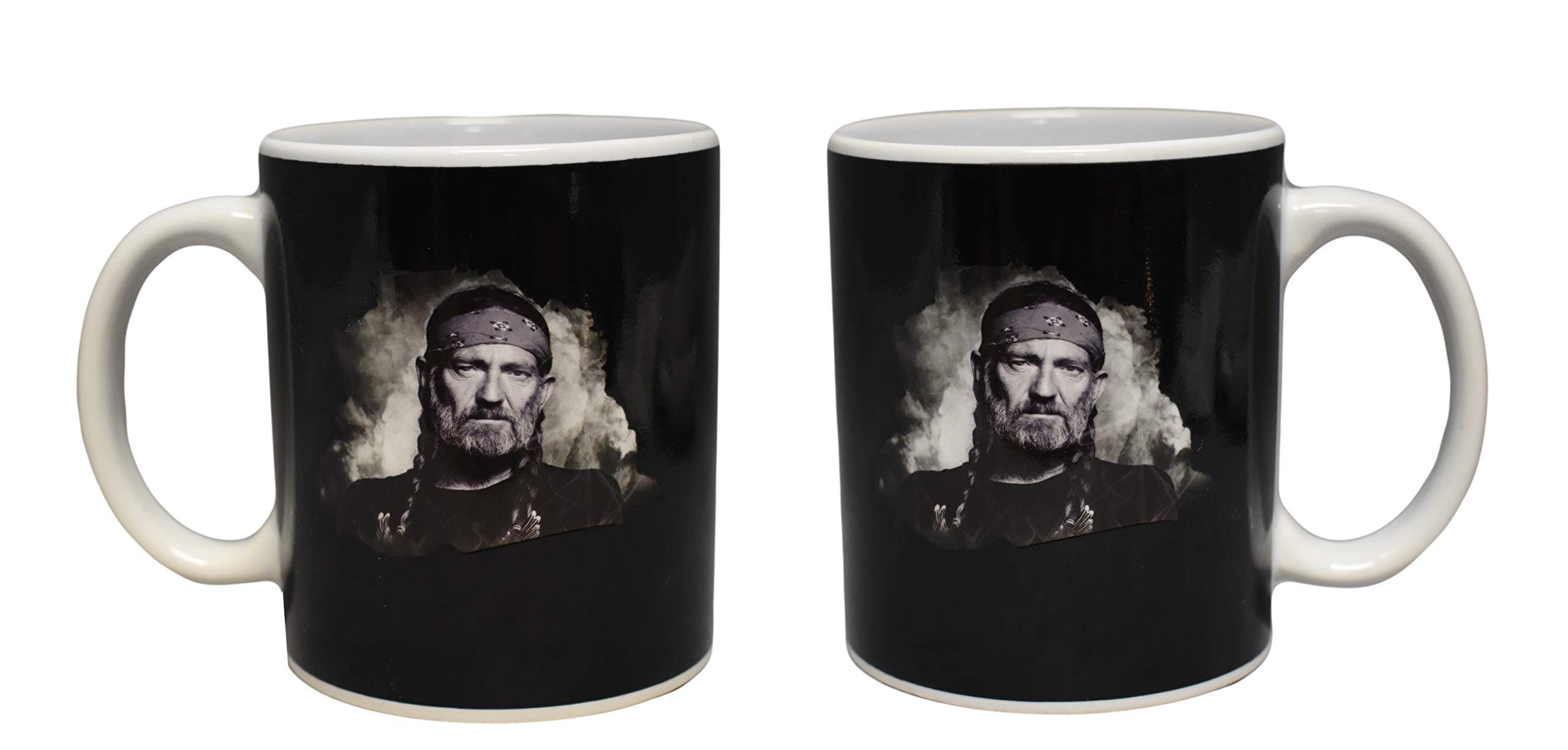 Willie Nelson 12 Oz Color Changing Mug with Heat-Activated Image - Perfect for Coffee, Tea & Gifts for Music Fans