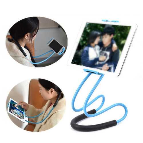 Bakeey 360° Rotating Phone Stand Holder - Adjustable Neck, Waist & Desktop Mount for Xiaomi, iPhone, iPad - Perfect for Cooking, Gaming & Office Work