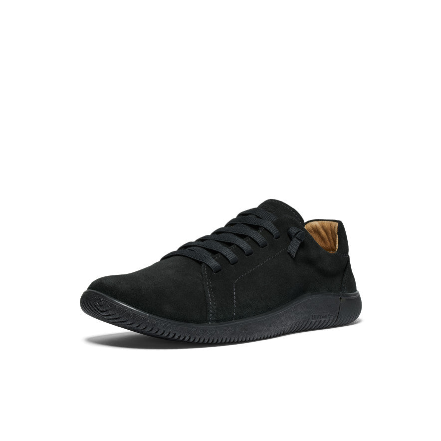 Men's KNX Suede Lace-Up Casual Shoes - Black/Black | Comfortable & Stylish for Daily Wear, Work & Outdoor Activities
