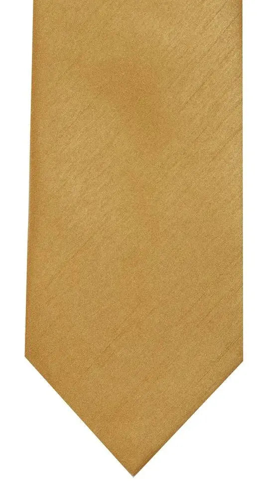 LA Smith Plain Poly Shantung Tie - Classic Silk-Like Necktie for Men - Perfect for Weddings, Business Meetings & Formal Events
