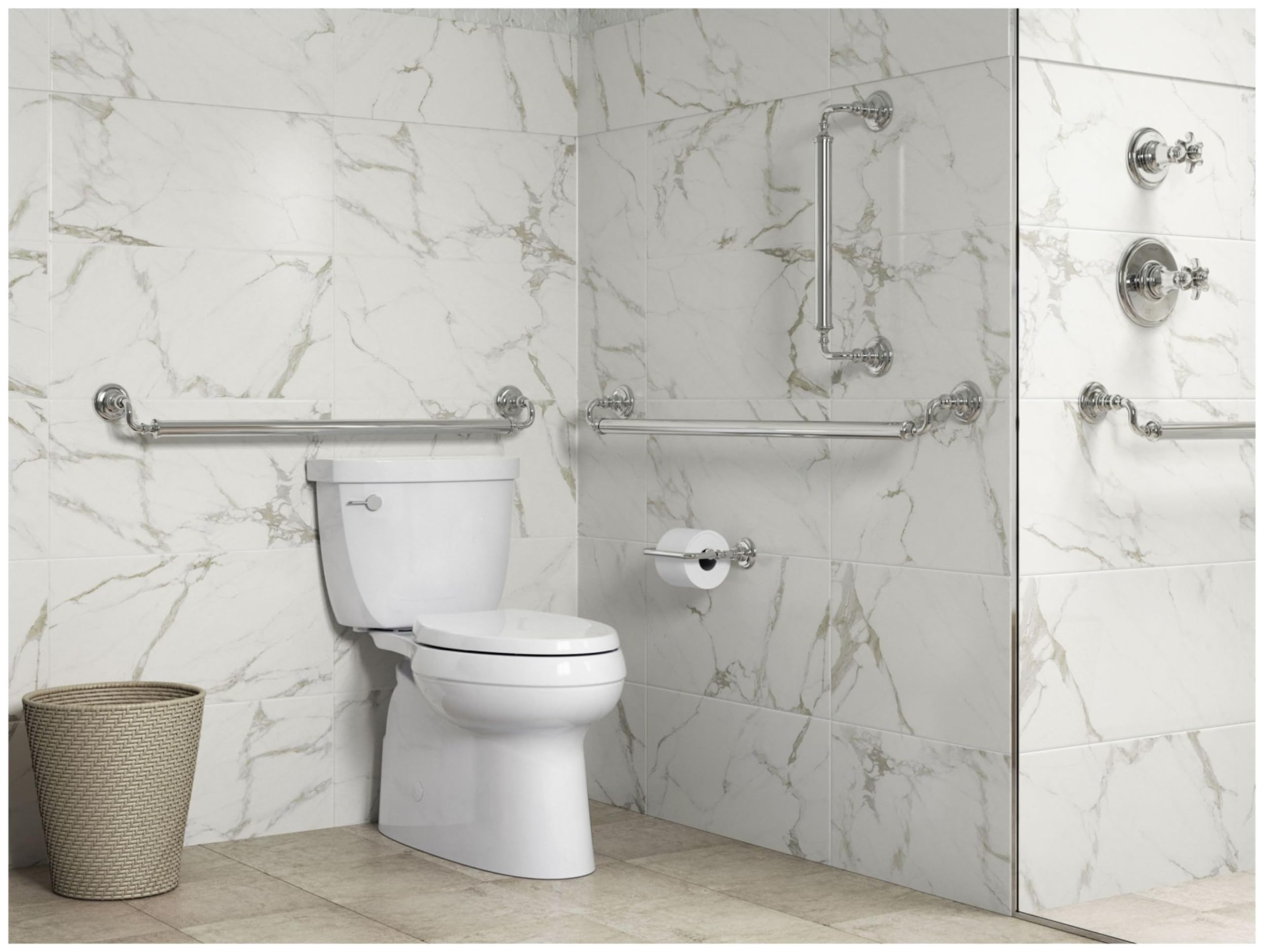 Modern Pivoting Toilet Paper Holder - Adjustable & Space-Saving Bathroom Organizer for Small Spaces, Wall-Mounted or Freestanding - Perfect for Apartments, RVs & Tiny Homes