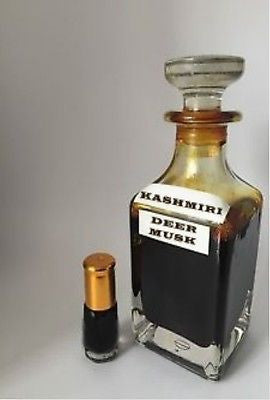 Authentic Wild Kashmiri Kasturi Real Deer Musk Nafa Pheromones Attar Oil 3ml - Natural Perfume for Men & Women, Romantic Date Night, Spiritual Aromatherapy