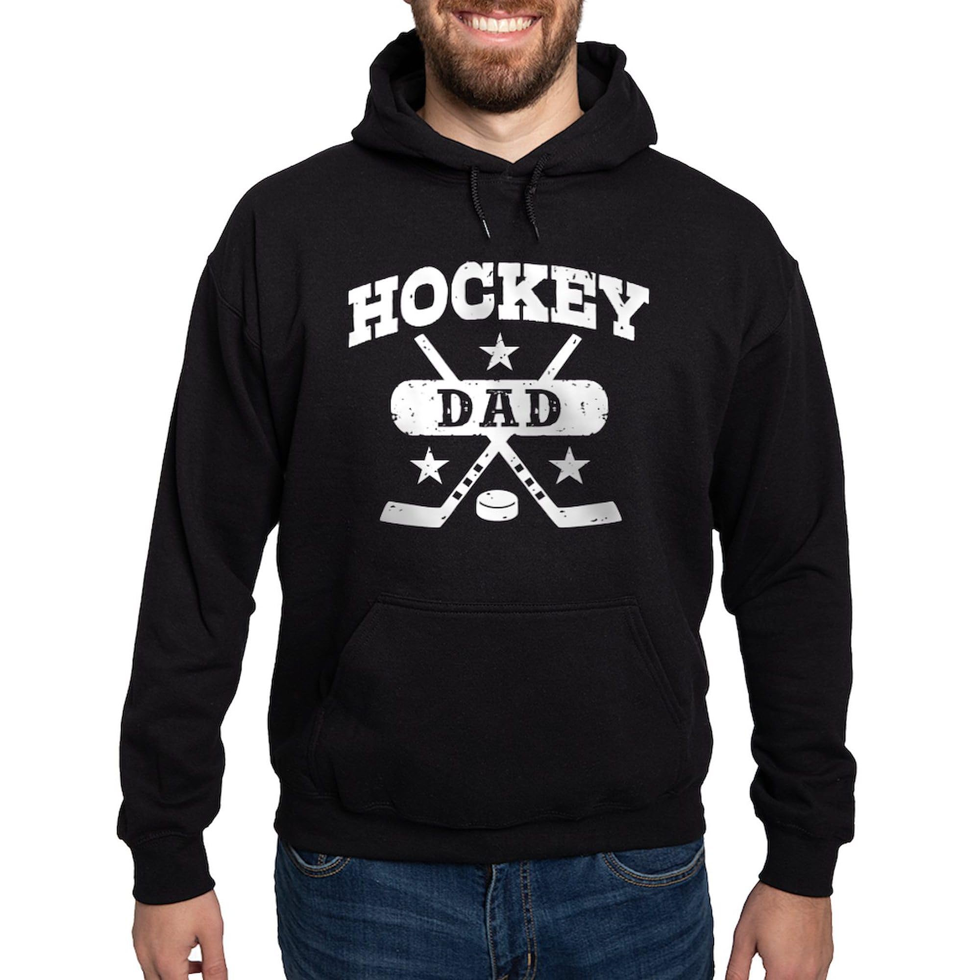 Hockey Dad Hoodie for Men - Dark Regular Fit Pullover Sweatshirt | Perfect for Game Day, Sports Events & Casual Wear