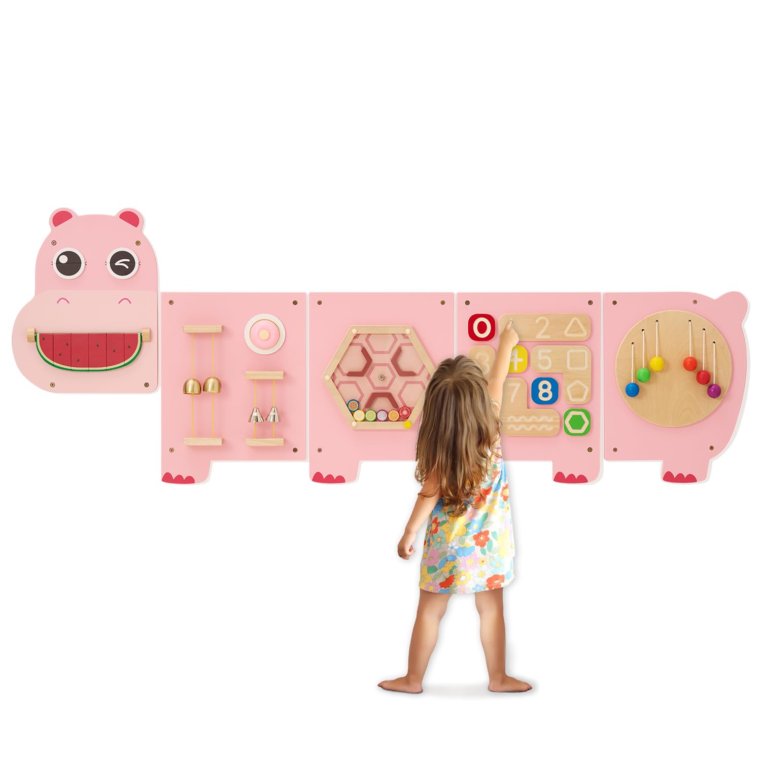 Montessori Busy Board for Toddlers - Sensory Wall Panel with Educational Toys for Boys & Girls 6+ Months - Perfect for Daycare, Playroom & Early Learning Development