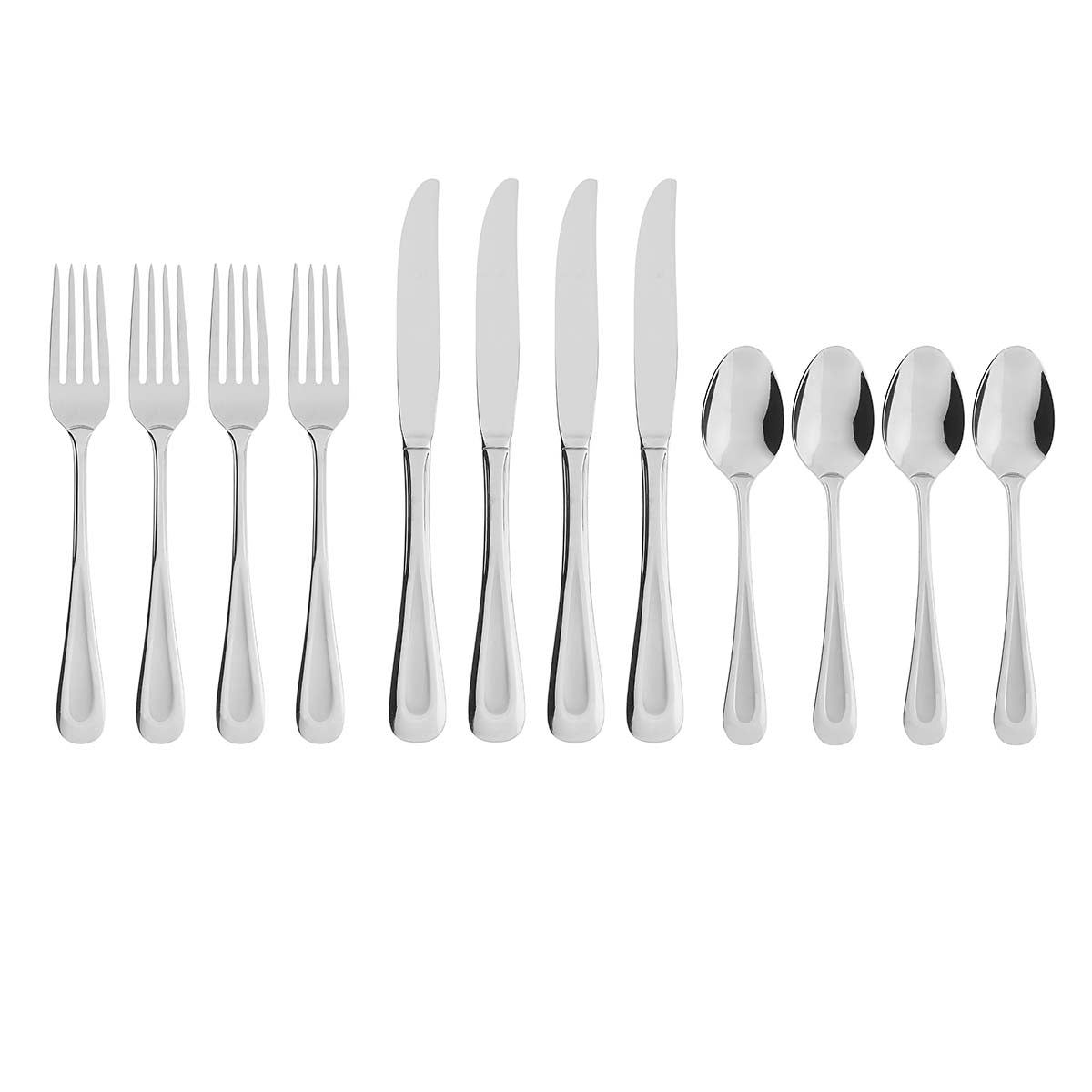 Luxury 12-Piece Satin Sand Dune Flatware Set - Stainless Steel Silverware for Fine Dining, Wedding Gifts & Elegant Dinner Parties