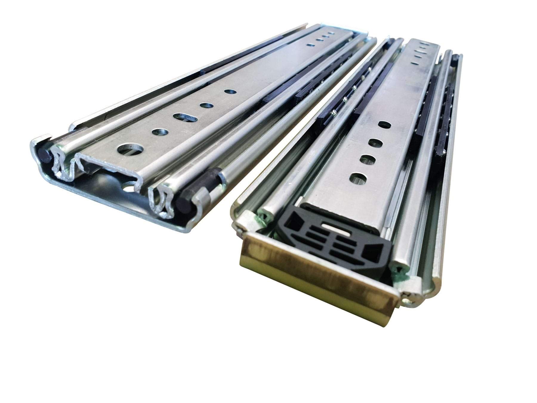 Heavy Duty Drawer Slides 500 lb Capacity 60 Inch Length - Industrial Grade for Cabinets, Workbenches & Tool Storage - Firgelli Automations