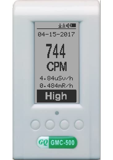 GQ GMC-500-RPS Portable Nuclear Radiation Detector with Extendable Probe - Monitor Alpha, Beta, Gamma & X-Ray for Home Safety, Industrial Use & Emergency Preparedness