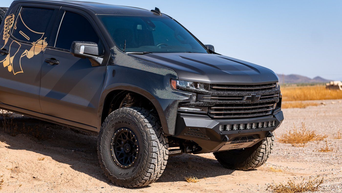 19-23 Chevrolet Silverado Fender Flares 4-Piece Bulge Style Set - Durable ABS Plastic Wheel Arch Covers for Off-Road Protection & Stylish Look (Fits 2019-2023 Silverado Models) - Perfect for Truck Enthusiasts & Outdoor Adventures