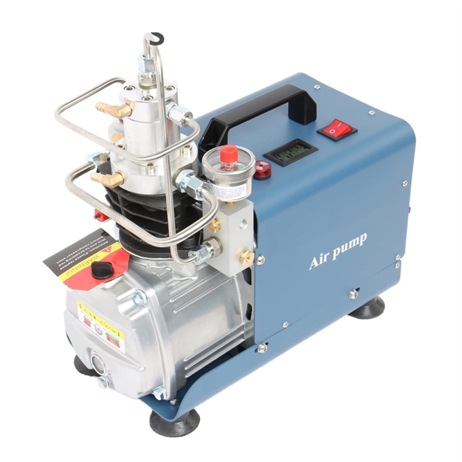 DOLUNTO 110V 300BAR 30MPA 4500PSI High Pressure Electric Air Compressor Pump for Scuba Diving, PCP Rifles & Paintball Tanks - Perfect for Home Use and Outdoor Adventures