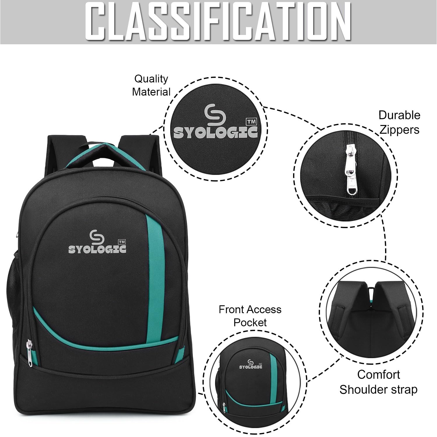 Stylish Girls School Backpack - Durable Travel Backpack for Teens & Kids - Lightweight Bookbag for Middle & High School - Perfect for Daily Use, College, Commuting & Weekend Trips