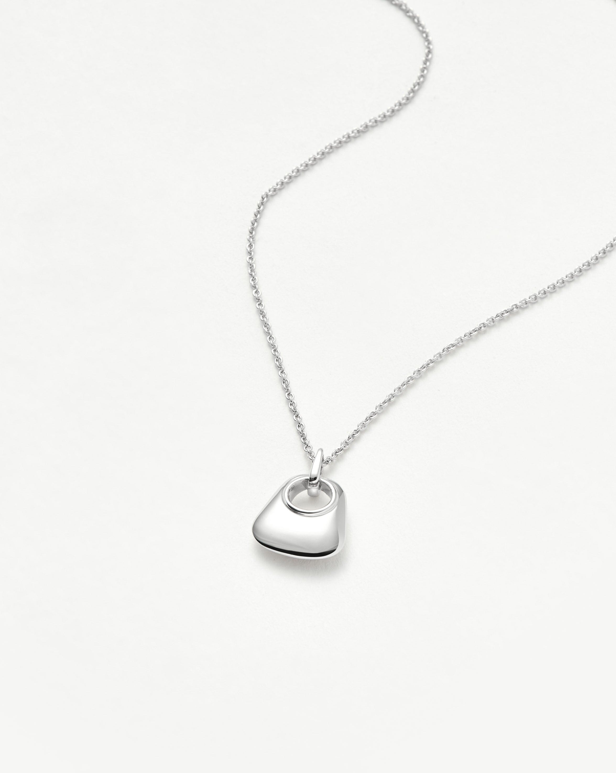 Hera Ridge Mini Pendant Necklace - Silver Plated Elegant Jewelry for Women | Perfect for Everyday Wear, Date Nights & Special Occasions