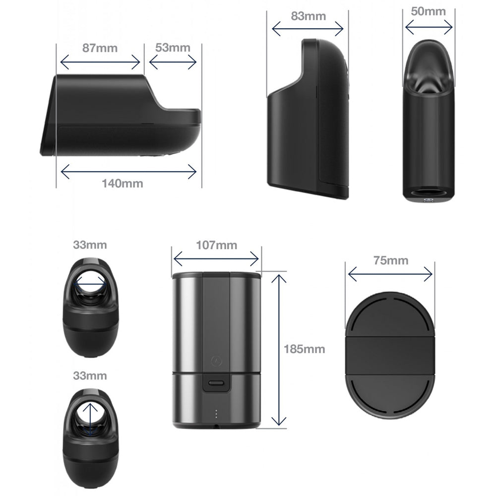 Arcwave Ion Pleasure Air Stroker for Men - Revolutionary Male Stimulator with Air Pulse Technology - Perfect for Solo Play & Couples Use
