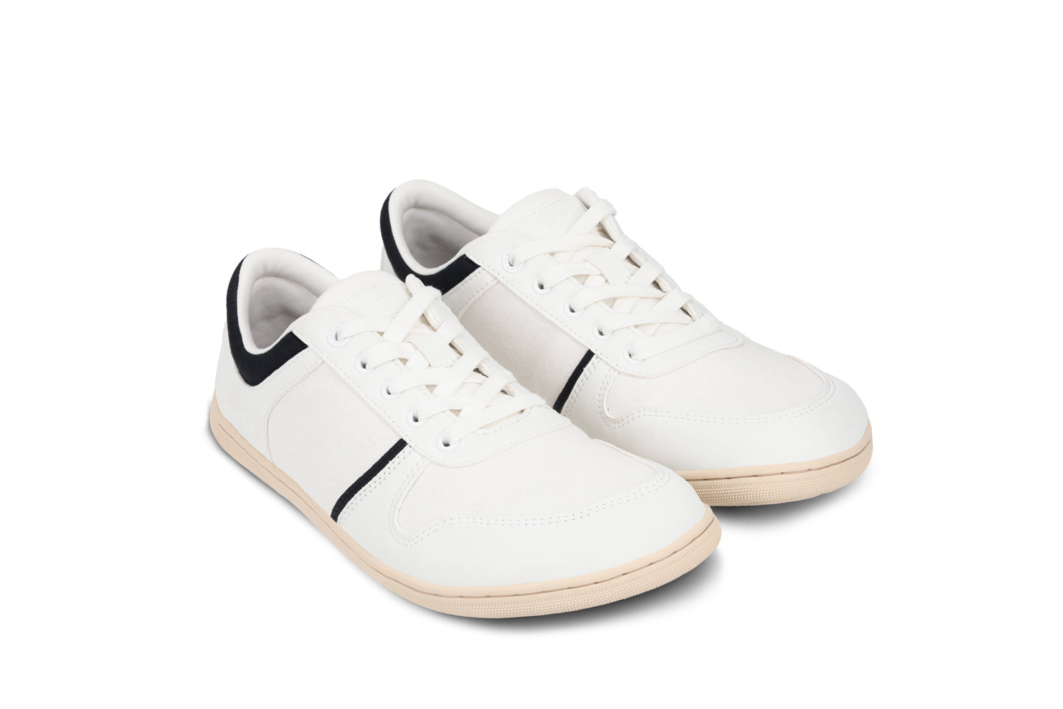 Barefoot Sneakers for Women & Men - Be Lenka Echo Vegan Minimalist Shoes in White & Black | Lightweight & Flexible for Running, Walking & Everyday Comfort