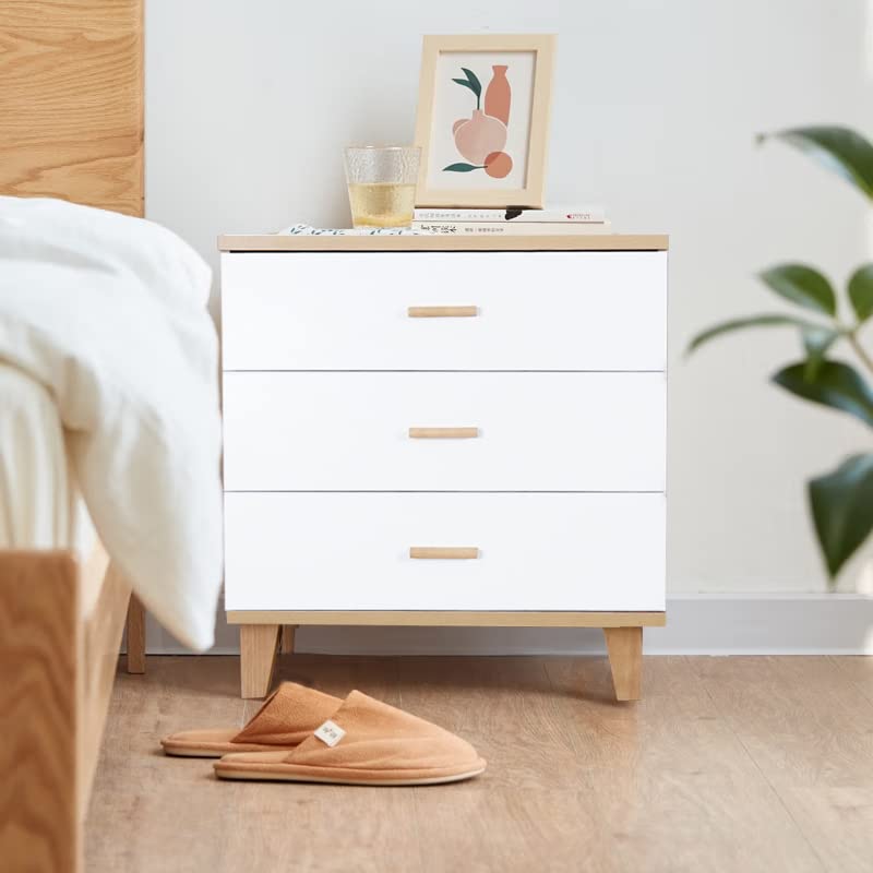 Modern 3-Drawer Dresser with Wood Handles - Elegant Storage Cabinet for Bedroom, Closet & Living Room - Kids Room Organizer - Perfect for Home Decor & Space Saving Storage